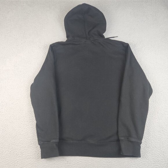Reebok Hoodie Men's Medium Black Jumper Pullover Hooded Sweatshirt Cotton Blend - Picture 3 of 12